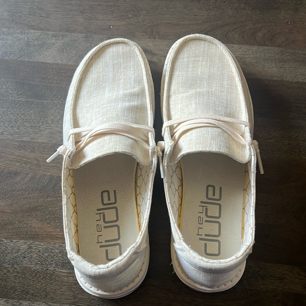Hey Dude Wendy Gold Sparkle Slip Ons